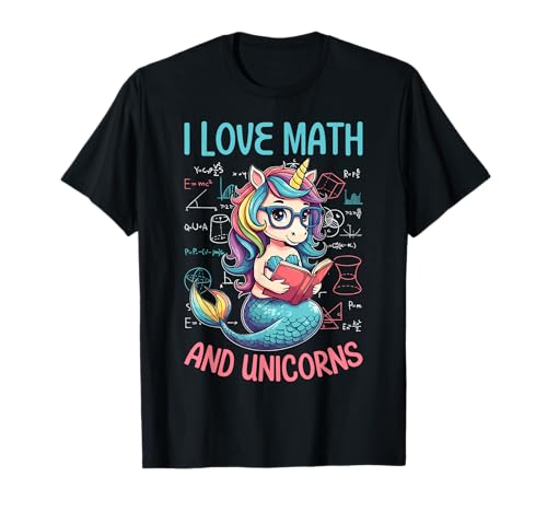 I Love Math Unicorns STEM Mathematics Teacher Student Nerd Camiseta