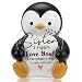 Pariveca Sister Penguin Figurine with Heart Acrylic Plaque, I Flippin Love You Inspirational Desk Sign, Cute Penguin Gift for Sister, Sentimental Birthday Christmas Keepsake, Office Home Decor PF016