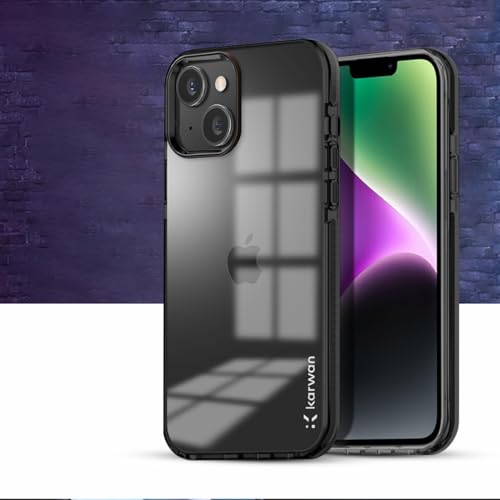 Image of KARWAN Back Cover| iPhone 14 Plus Back Cover |Polycarbonate Material| Full Camera Protection |Perfectly Fit| Case for iPhone 14 Plus - Black
