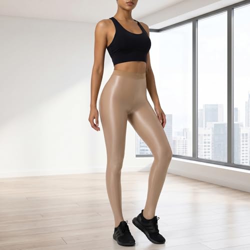 2 pares de medias para mujer antiroturas mallas de baile brillantes color piel 6