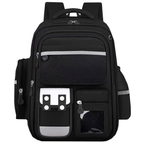 Mochila Grande Escolar Juvenil Reforçada Espaço Notebook (Preto)