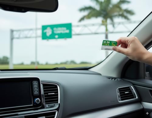 Image of Sun Pass Pro Universal Toll Transponder - Prepaid Electronic Pass for Florida & 21 Additional States (MINI)