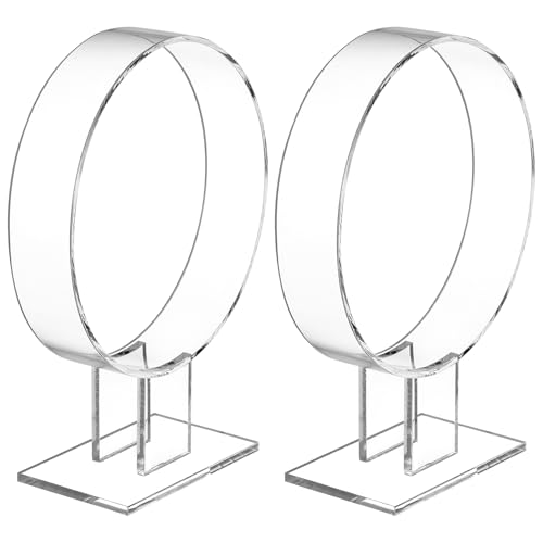AOKWAWALIY Headband Display Stand Acrylic Hairband Holder Organizer Single Hair Hoop Storage for Desk and Boutique Use - Image 3