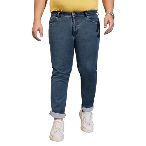 Jean homme uni grande taille pour le quotidien et le bureau