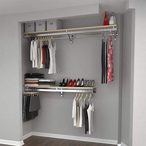 Buy Arrange A Space RCMBY Elite 60" Top and Bottom Shelf Rod kit with