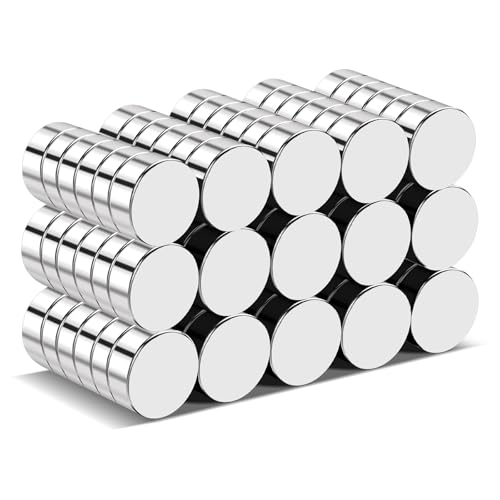 Image of TRYMAG 90Pcs Refrigerator Small Round Magnets for Crafts, 8x3mm Mini Rare Earth Tiny Strong Neodymium Disc Magnets for Whiteboard, Fridge, Office, Hobbies, DIY