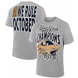 [SJZWBRC] ドジャース 2025年 優勝記念 tシャツ 半袖 綿100% 優勝パレード 子供用 大人用 ナショナル リーグ 非公式 ファンシャツ スポーツウェア ファッション 日常服 大谷翔平 山本由伸 佐々木朗希 (2XL,大人用,A)