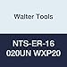 Walter Tools NTS-ER-16 020UN WXP20 Carbide NTS Threading Inserts, External Thread, Full Profile, American UN 60 Degree (Pack of 10)