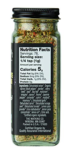 Image of Watkins Organic All Purpose Seasoning Salt Free, 2.7 Ounce, 3-Pack