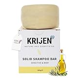 Krijen Vegan-Festes Shampoo für empfindliches Haar & Babys – Mit Kamillenextrakt & reinem...