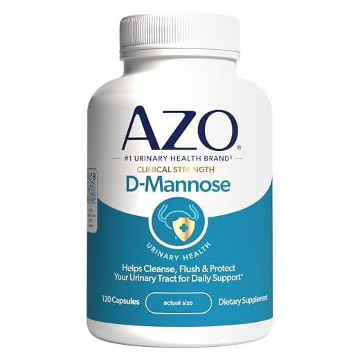 AZO D-Mannose Urinary Tract Health, Cleanse, Flush & Protect The Urinary Tract*, #1 Pharmacist Recommended Brand, Clinical Strength, Non-GMO, 120 Count