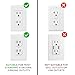 GlowGuard Childproof Outlet Covers & Night Light (1-Pack) | Secure & Tamper Resistant | Childproof, Babyproof, Toddler Proof, Child Safety Socket Cover | Light Sensor or Manual Toggle | Patent Pending