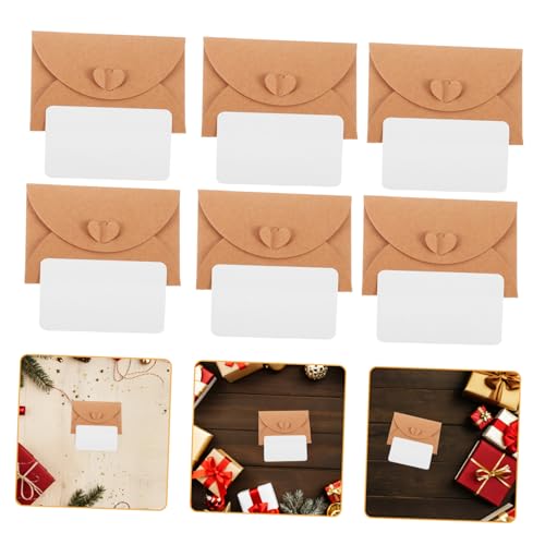 Mini enveloppes kraft avec cartes DIYEAH de 80 pièces pour invitations et fêtes