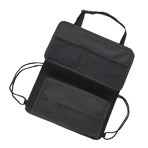 LIFKOME 1個 トラベル 収納 バッグ ブラック シート 吊り下げ ポーチ 車 収納 バッグ 多機能 車 オーガナイザー 吊り下げ バッグ 収納 バッグ 椅子 バック 車