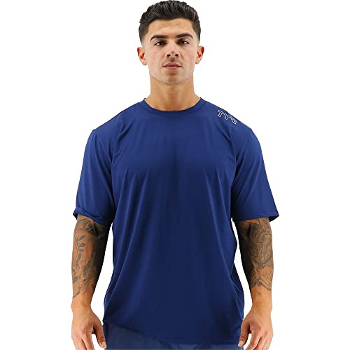 TYR Men's Short Sleeve Sun Protection Performance T-Shirt UPF 50+