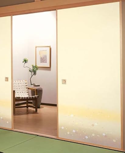 ふすま紙 越前和紙 襖紙 紙寸法 約 巾99cm × 丈203cm 2枚 糊350g セット 張替え 洋風 DIY おしゃれ ふすま 紙 襖 張り替え (yw500010)
