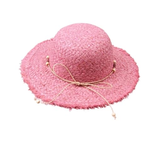 Chapeau coloré en raphia ZYFSHA : chapeau de soleil dôme pour femme et accessoire photo été