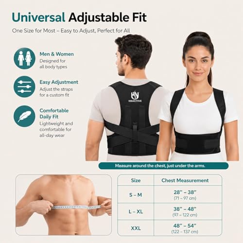 Image of Posture Corrector Belt For Men And Women Breathable Neoprene Back Support Belt Adjustable Back Straight Belt Shoulder And Clavicle Support For Daily Posture Correction
