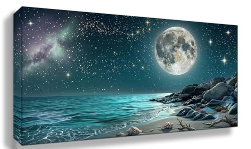 Diamond painting lune 5D contre le stress quotidien : grand kit adulte 60x120cm relaxant
