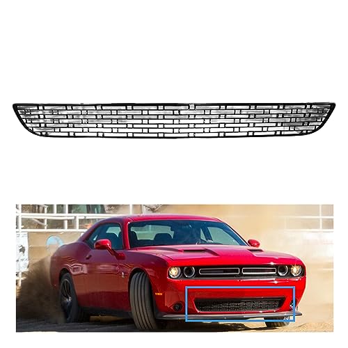 MGWILL Front Bumper Lower Grille Grill Compatible with 2015-2022 Dodge Challenger Replacement for 68259756AA CH1036146 Textured Black by MGWILL - Used condition - US$40.93