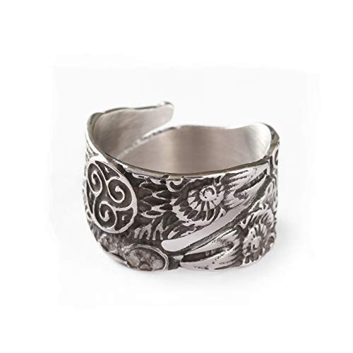 HAQUIL Viking Jewelry Odin's Ravens Ring for Men and Women, Adjustable Size (AD)2