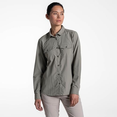 Craghoppers NosiLife Loukkos - Camicia da Donna a Maniche Lunghe, Anti-Insetti, per Viaggi ed Escursioni