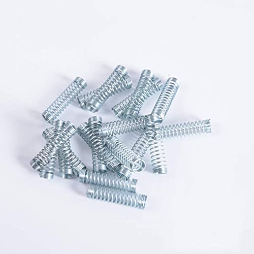 100 Pcs Even Tension Rust Resistant Galvanized Compression Replacement Springs, 0.4×4.5×18mm for Retractable Click Ballpoint & Gel Ink Pens and Mechanical Keyboard Detent Mod Parts