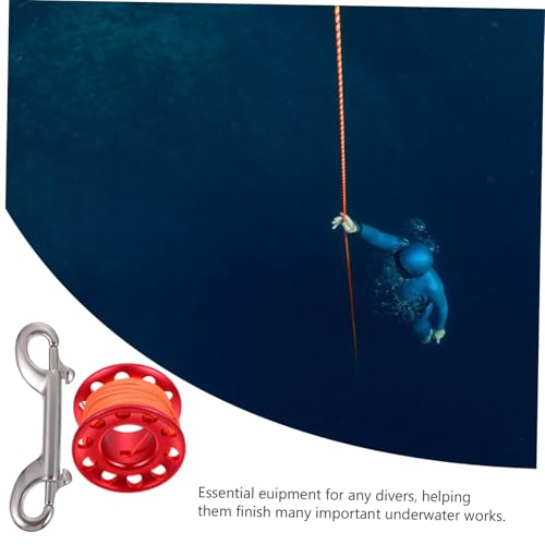 Carrete de buceo de aluminio PRETYZOOM con diseño resistente y antioxidable 3