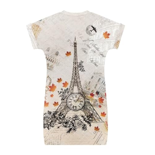 PinUp Angel Girl's Short Sleeve Dress Cute Graphic Summer Beach Casual Sundress Tunic Pencil Dresses2