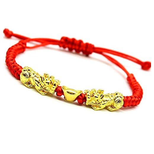 Red String Feng Shui Bracelet with Pi Xiu