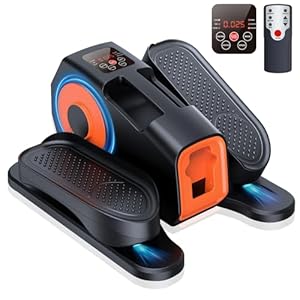 Under Desk Elliptical Machine, Electric Elliptical Leg Exerciser for Seniors with 12 Adjustable, Quiet Portable Elliptical Machine, Seated Pedal Exerciser with Remote Control