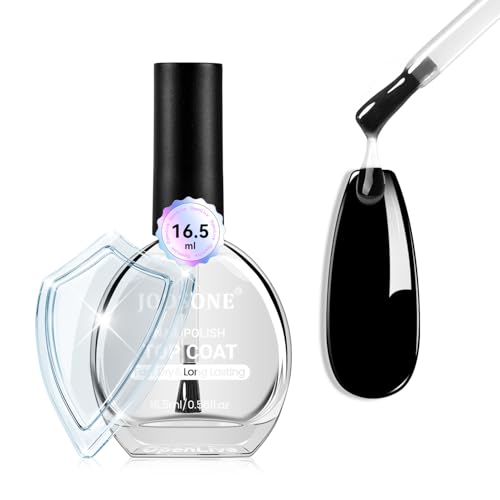 JODSONE Top Coat Nail Polish Quick Dry,16,5 ml Large Capacity Nail Polish Air Dry Fast, High Glossy Shiny, Chip-Resistant,No U V Light Needed for Women Salon DIY Nail Art