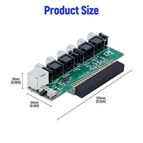 Mcbazel RGBS Video Booster Audio Konverter PCB für NEC PCE PC Engine Grafx