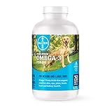 Bayer Free Form Snip Tips Omega-3 Fish Oil Liquid Supplement for Medium to Large Dogs, 250 Count