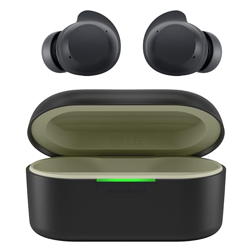 Image of LG xboom Buds Lite, xboom Signature Sound by will.i.am with Graphene Drivers, Active Noise Cancellation, Up to 35 Hours of Battery, IPX4 Water Resistant, Black