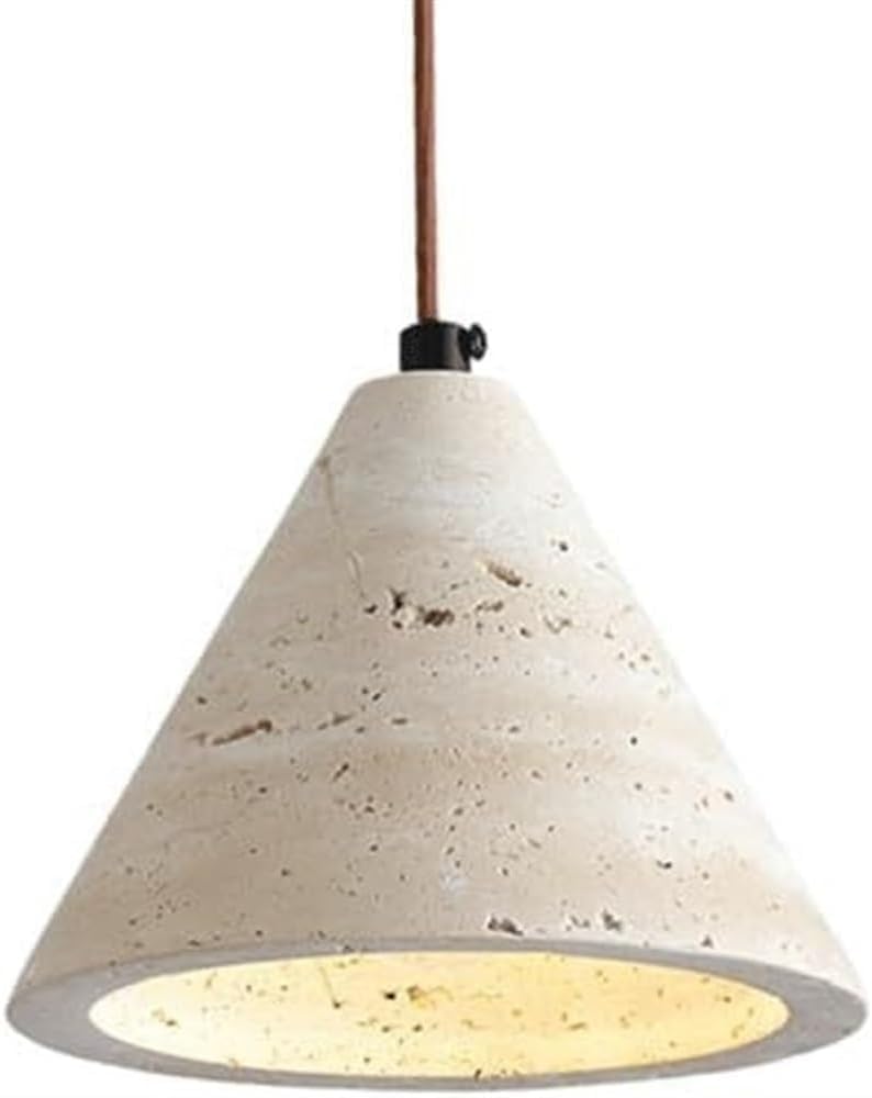 Lampe de Chevet en Travertin Suspendue pour Ambiance Restaurant Japonais Moderne