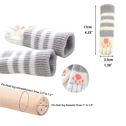YouYuer 24PCS Coprigambe per Sedie,Calzini per