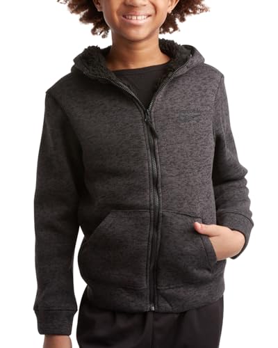 Reebok Boys' Sweatshirt – Heavyweight Sherpa Lined Full Zip