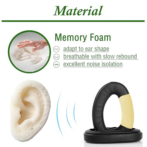 Gobelieve Repuestos de Almohadillas para Auriculares Compatibles con Sennheiser GSP 370/350/303/302/301/300 miniatura 3