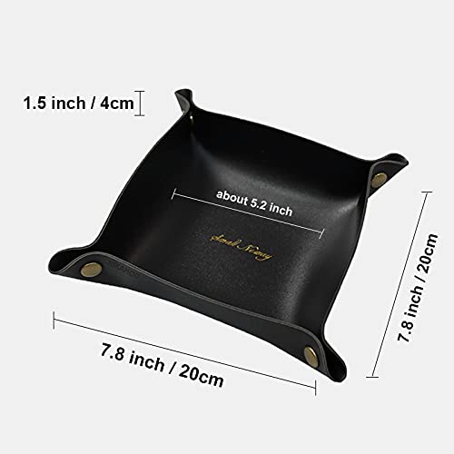 Nikahoo Small Basket Bin Leather Storage Basket, Foldable Shelf Desk Organizer Trays For Living Room, Office, Nursery, Home Décor #TOP6