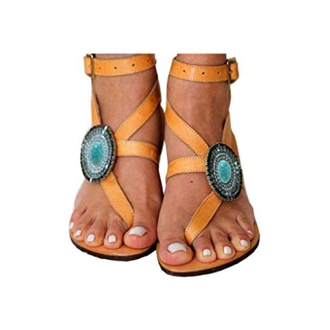 azmodo womens Gladiators Orange Size: 5 UK Cover