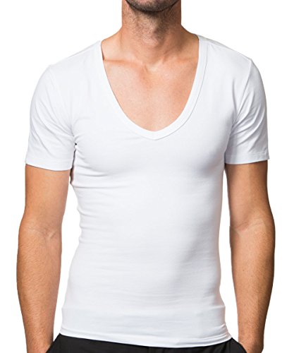 Men's Slimming Compression V-Neck Undershirt Invisible Shapewear jT Compression