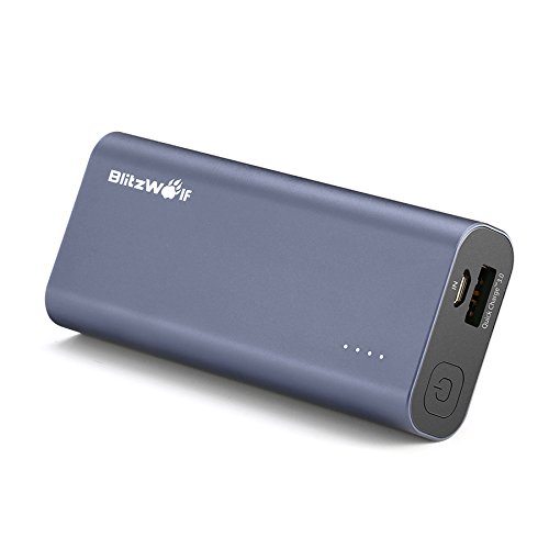 Power Bank, BlitzWolf 5200mAh Portable Charger QC3.0 Battery with Qualcomm Certified Quick Charger P - //coolthings.us