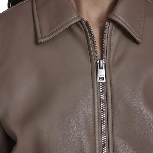 Image of Levi's Women's Faux Leather Bomber With Laydown Collar