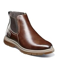 Florsheim Kid's Boys Lookout Jr. Plain Toe Gore Boot (Toddler/Little Kid/Big Kid) Chestnut 10.5 Little Kid Medium