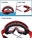 CRG Sports Motorcycle Goggle ATV Dirt Bike Off-Road Racing Anti-Fog UV Protection Adjustable Strap Motocross Goggles for Men,Women, Adults