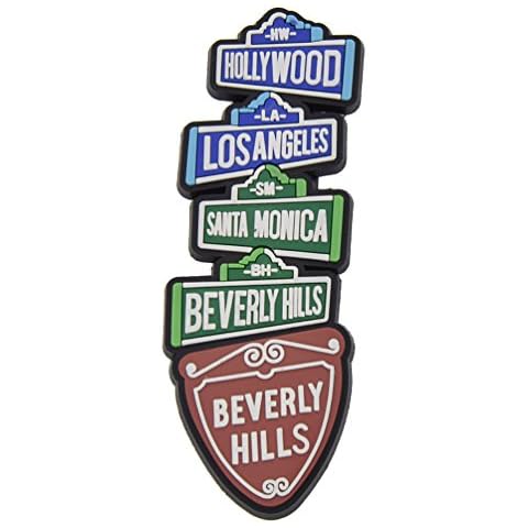 KOZOREN Hollywood Rubber Fridge Magnet Beverly Hills Los Angeles Santa Monica USA Landmarks Tourist Travel Souvenir Cover