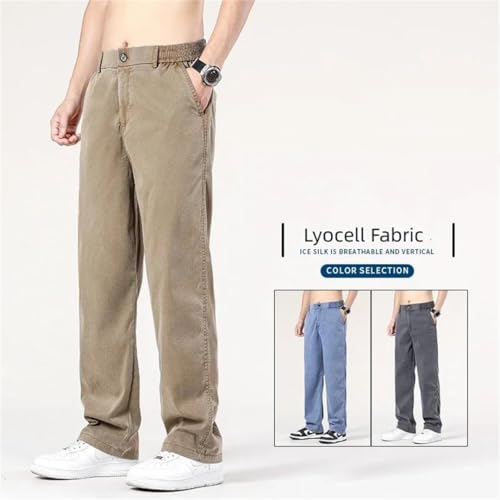 Men's Straight Loose Quality Sweatpants Soft Wide Leg Long Baggy Trousers Jeans Pants4