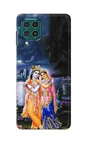 Image of Printed Hard Back Cover Case for Samsung Galaxy F62 | Samsung Galaxy M62 Back Cover (Radha Krishna) -1803