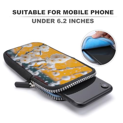 Plum Bossom Crossbody Mobile Phone Bag Smartphone Bag With Adjustable Strap3